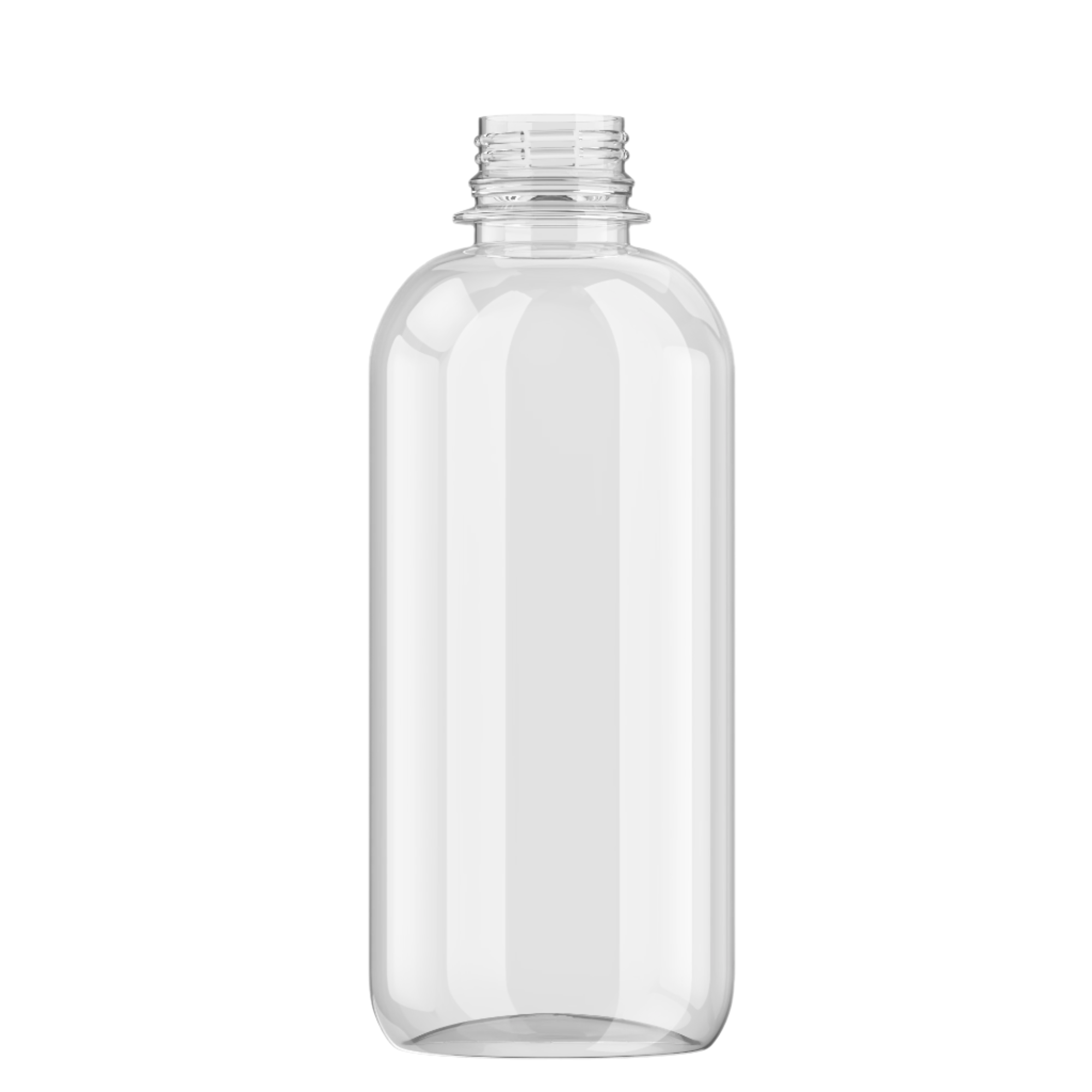 8 oz Clear PET Round Beverage Bottles 28mm