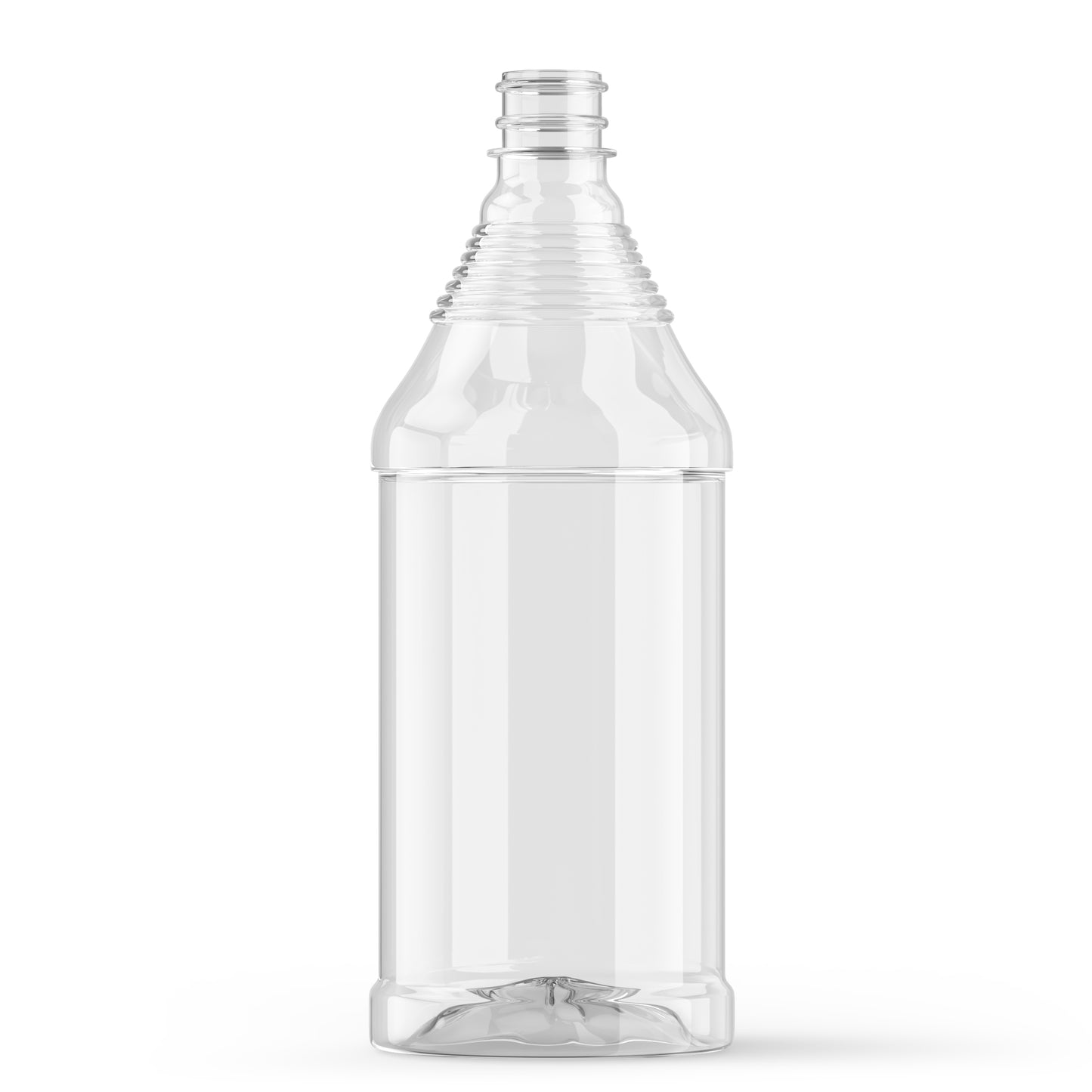 32 oz Clear Plastic Carafe Bottle 28-400 Neck Finish